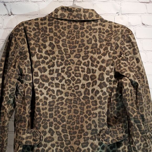Good American green leopard utility jacket - Picture 7 of 11